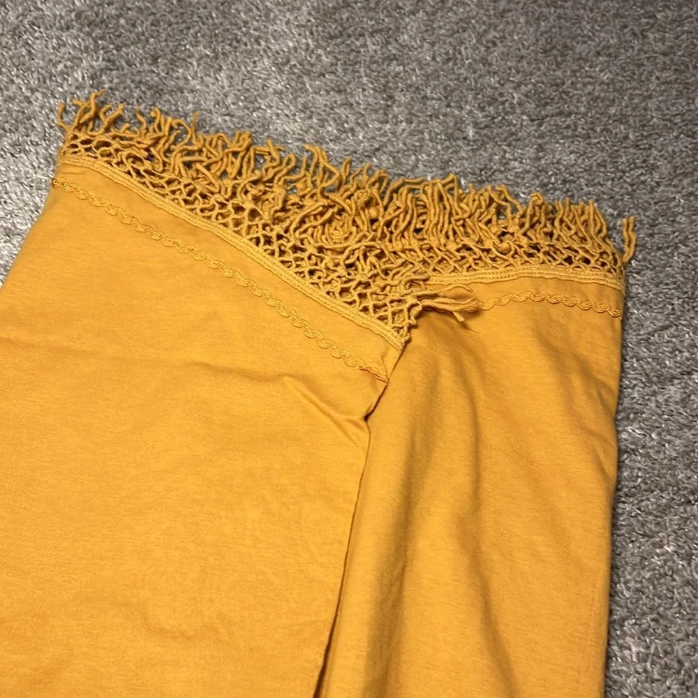 EUC Roaman’s Womans Plus Size Top‎ Shirt Gold Tassal Embroidered 1X Cotton Beach - Picture 14 of 16